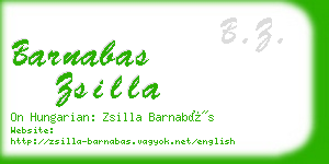 barnabas zsilla business card